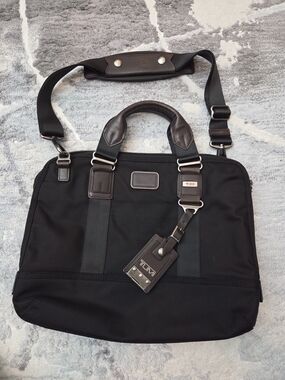 Tumi Black & Brown Laptop Bag